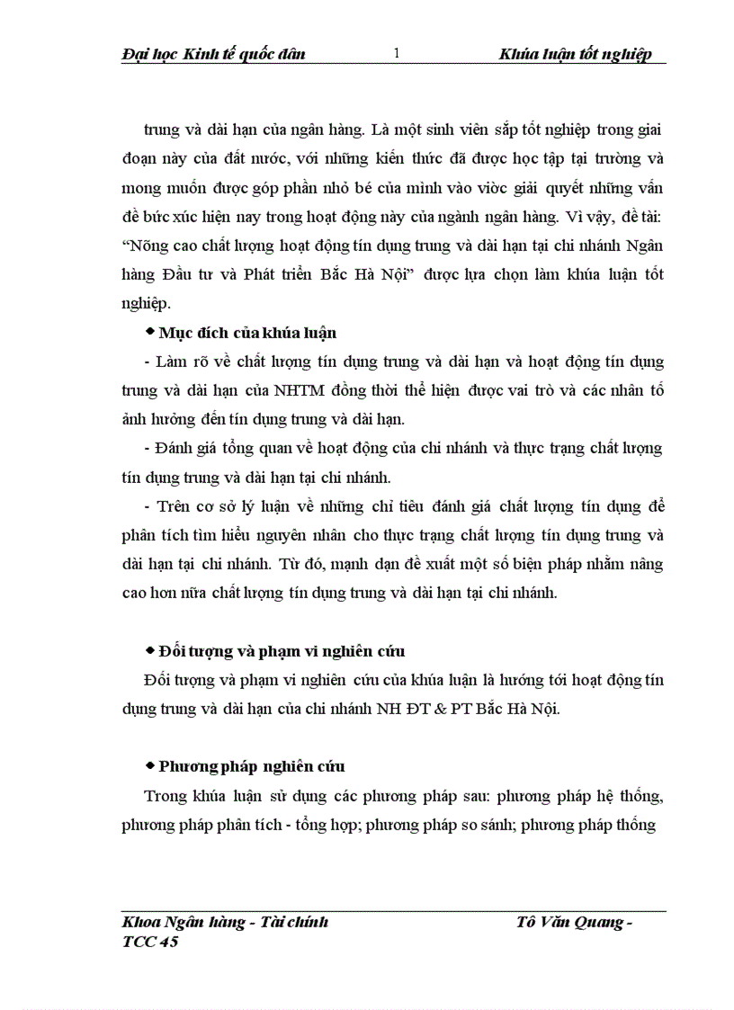 image for page Nâng cao chất lượng hoạt động tín dụng trung và dài hạn tại chi nhánh Ngân hàng Đầu tư và Phát triển Bắc Hà Nội 1