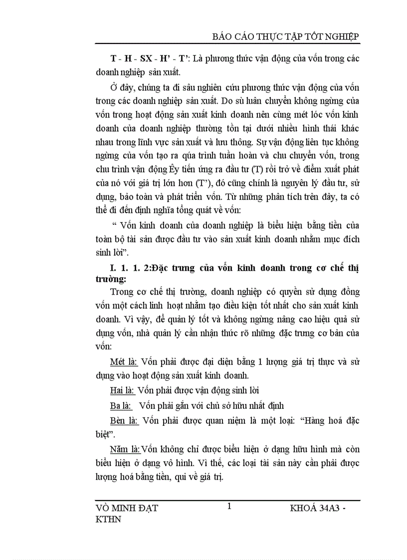 image for page Vốn kinh doanh và những biện pháp nâng cao hiệu quả sử dụng vốn kinh doanh 1