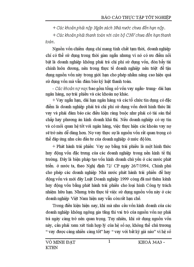 image for page Vốn kinh doanh và những biện pháp nâng cao hiệu quả sử dụng vốn kinh doanh 1