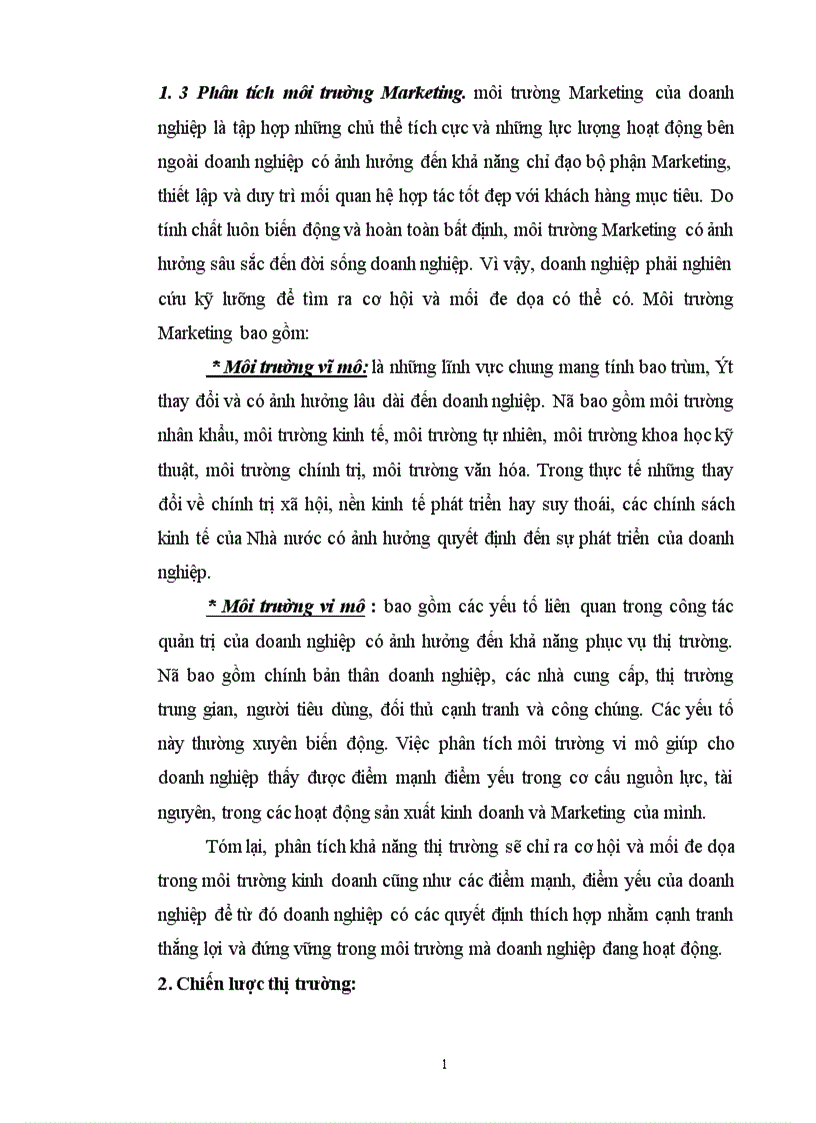 image for page Thực trạng và một số giải pháp hoàn thiện chính sách Marketing mix ở Công ty Dịch vụ Thương mại số I