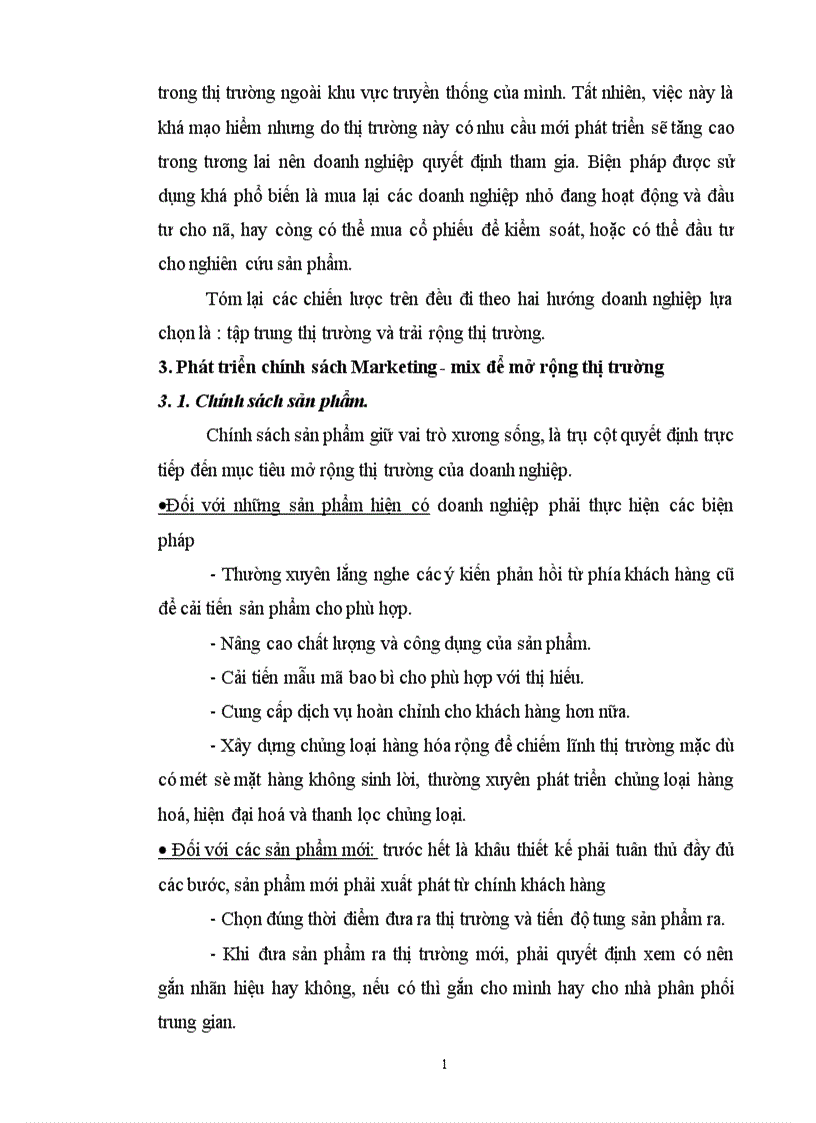 image for page Thực trạng và một số giải pháp hoàn thiện chính sách Marketing mix ở Công ty Dịch vụ Thương mại số I