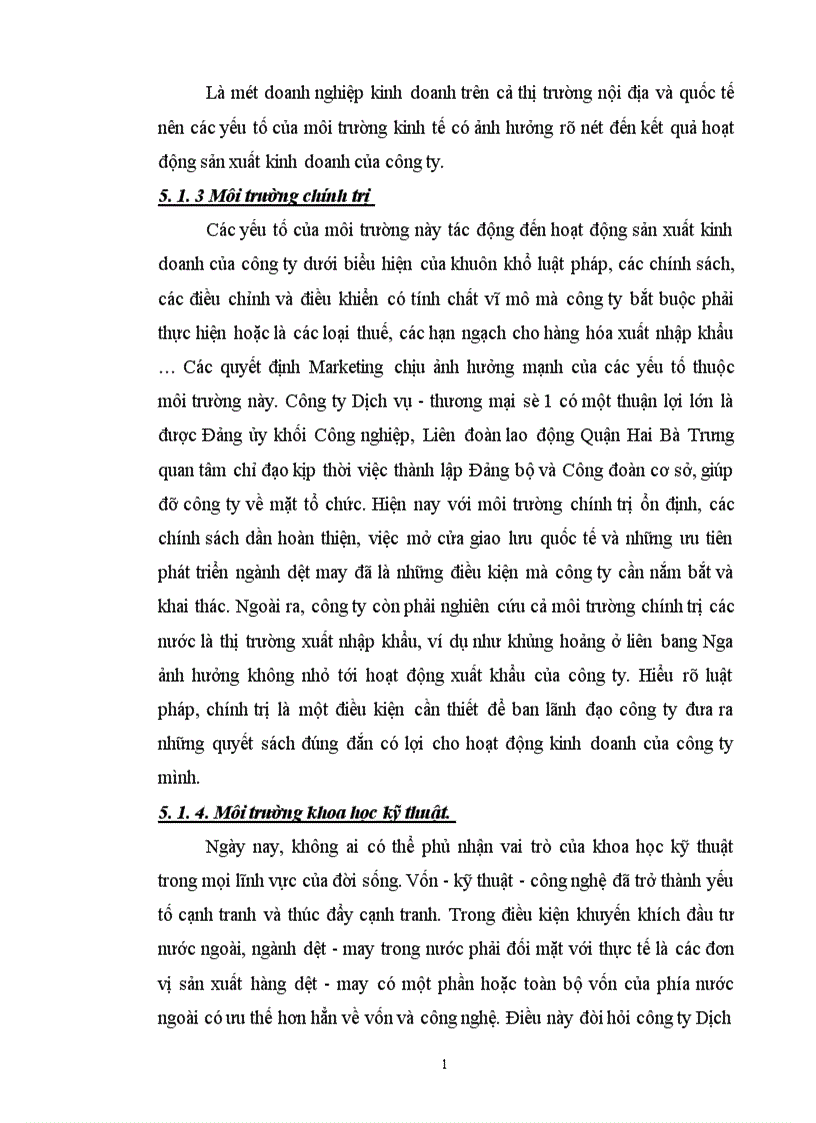 image for page Thực trạng và một số giải pháp hoàn thiện chính sách Marketing mix ở Công ty Dịch vụ Thương mại số I