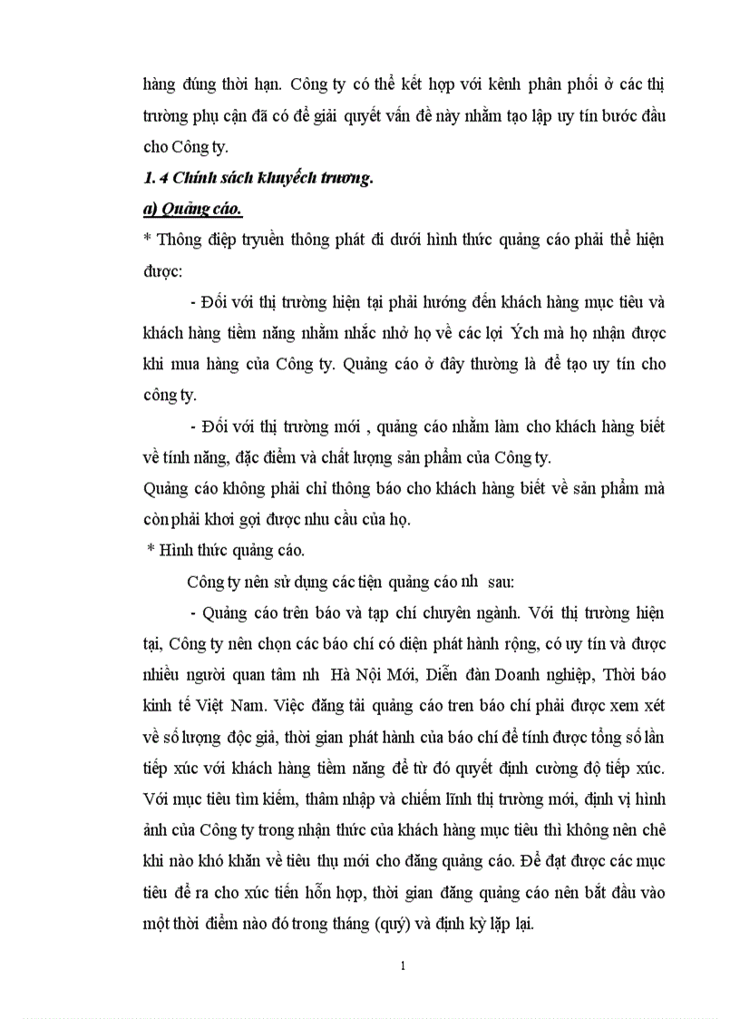 image for page Thực trạng và một số giải pháp hoàn thiện chính sách Marketing mix ở Công ty Dịch vụ Thương mại số I