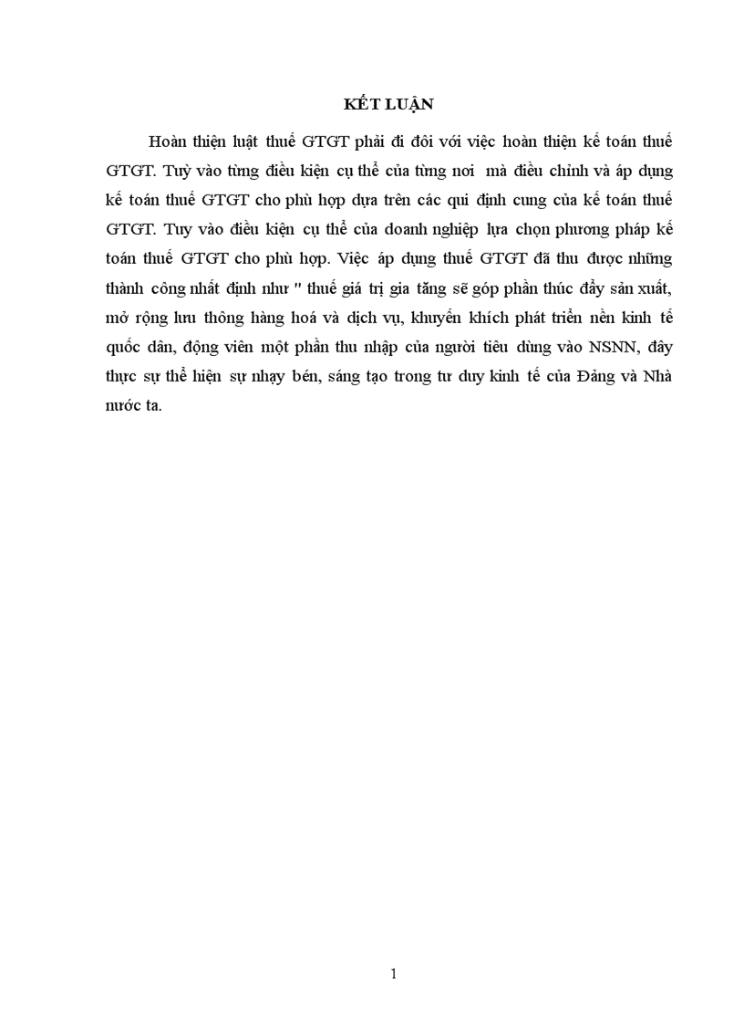 image for page Thực trạng và một số ý kiến đề xuất dể hoàn thiện kế toán thuế GTGT