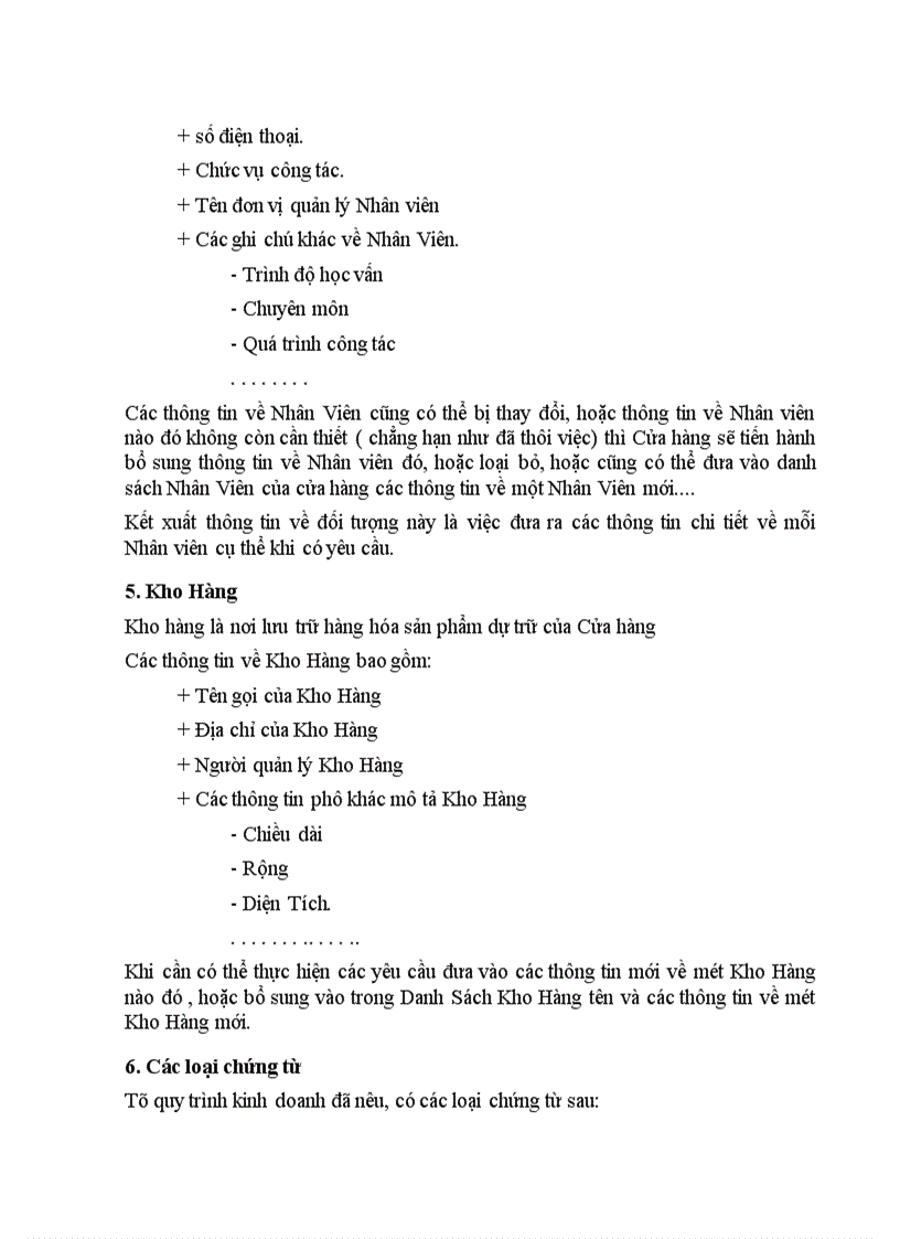 image for page Tổ chức dữ liệu của chương trình trên Access