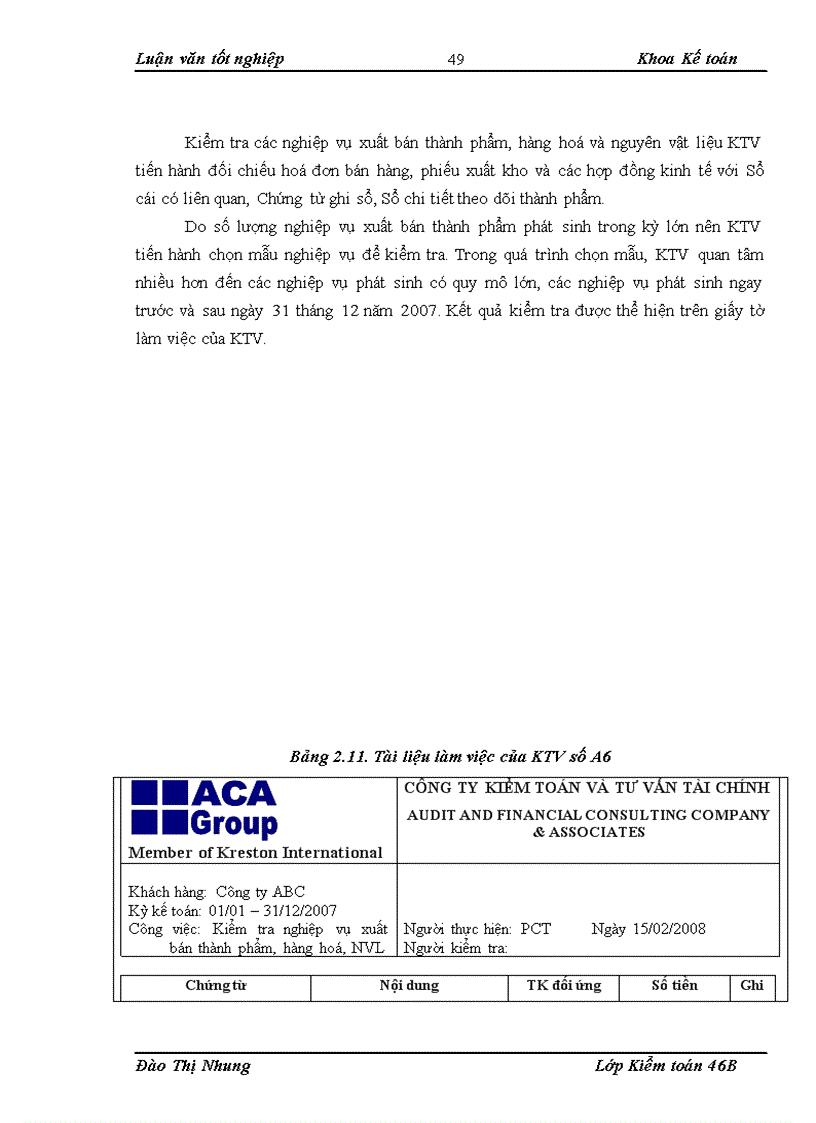 image for page Hoàn thiện kiểm toán chu trình hàng tồn kho trong kiểm toán báo cáo tài chính do Công ty Kiểm toán và Tư vấn Tài chính ACAGroup thực hiện 1