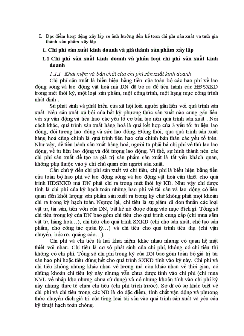 image for page Hoàn thiện kế toán chi phí sản xuất và tính gía thành sản phẩm xây lắp trong doanh nghiệp xây lắp ở xí nghiệp Sông Đà 8 06