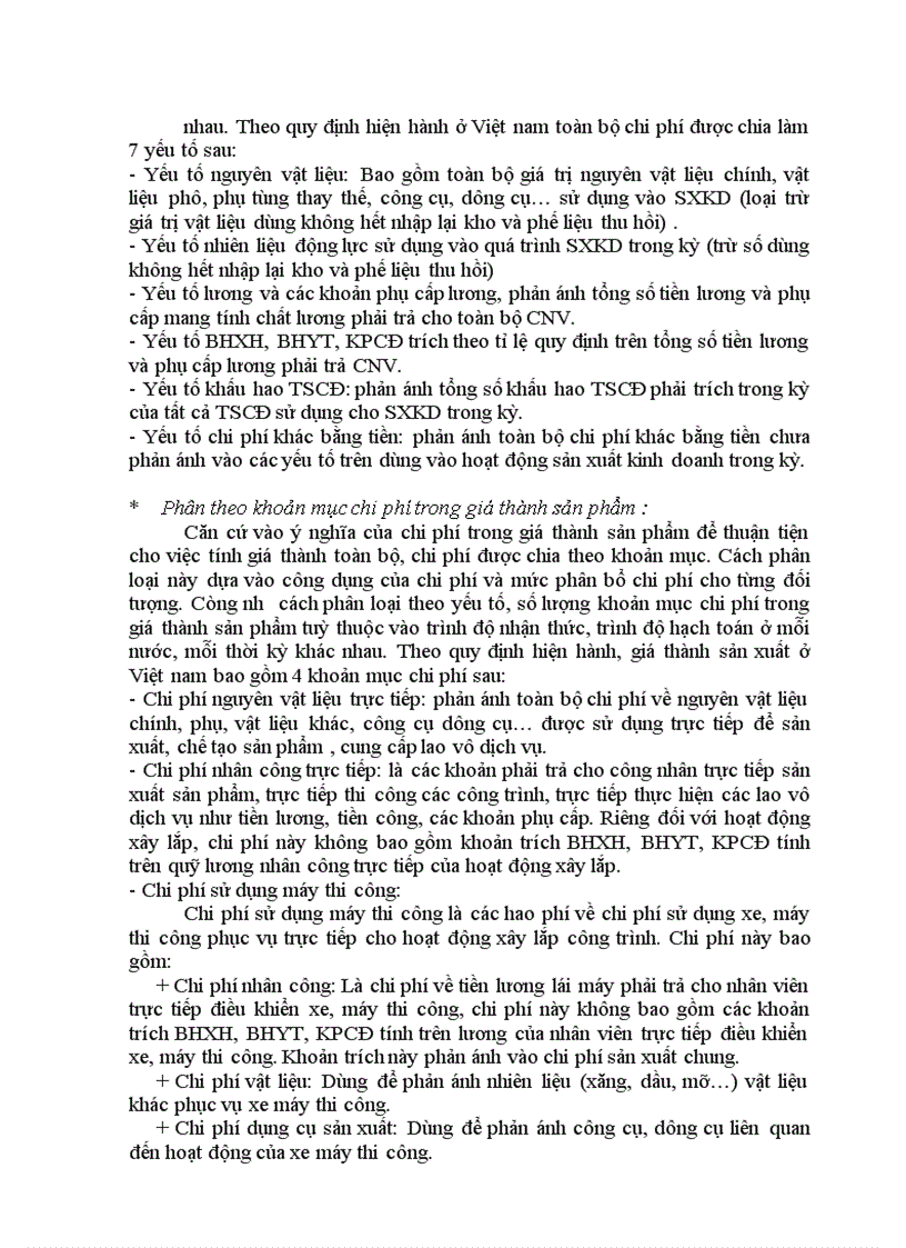 image for page Hoàn thiện kế toán chi phí sản xuất và tính gía thành sản phẩm xây lắp trong doanh nghiệp xây lắp ở xí nghiệp Sông Đà 8 06