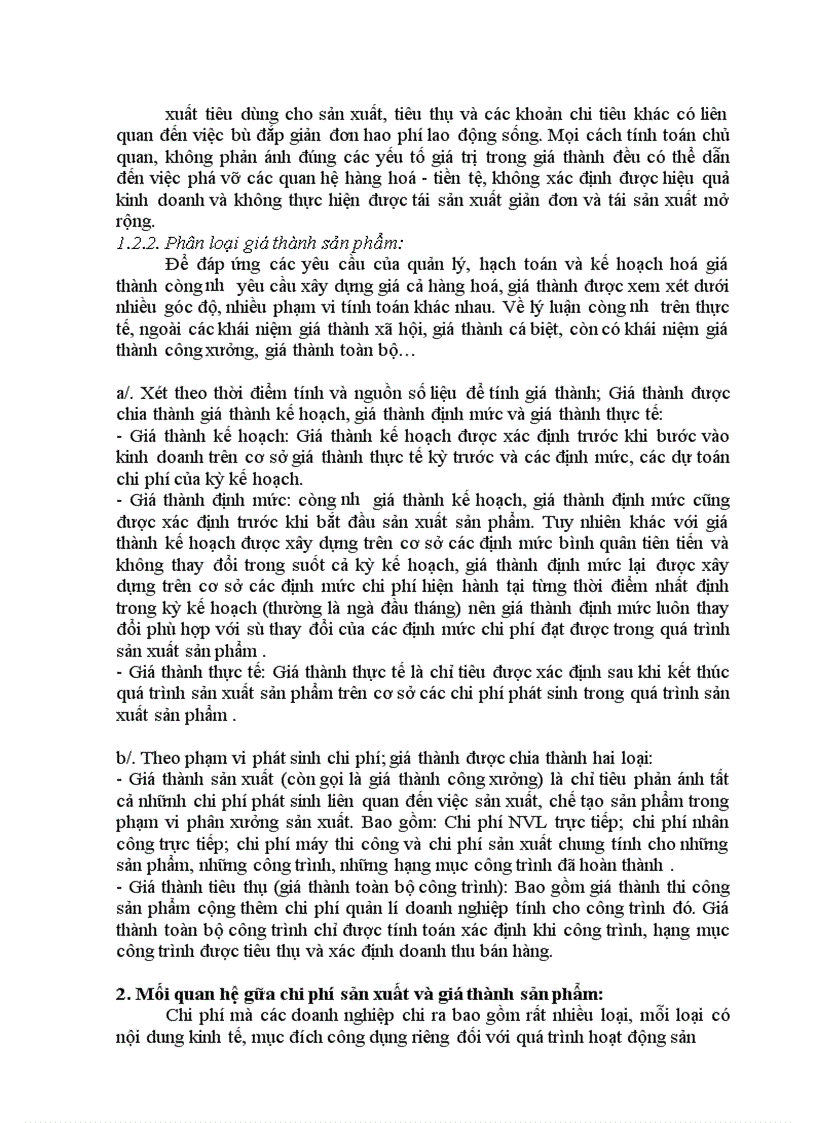 image for page Hoàn thiện kế toán chi phí sản xuất và tính gía thành sản phẩm xây lắp trong doanh nghiệp xây lắp ở xí nghiệp Sông Đà 8 06