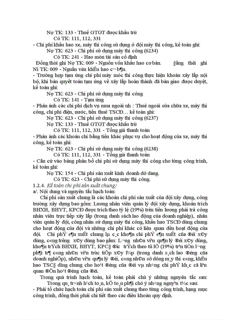 image for page Hoàn thiện kế toán chi phí sản xuất và tính gía thành sản phẩm xây lắp trong doanh nghiệp xây lắp ở xí nghiệp Sông Đà 8 06