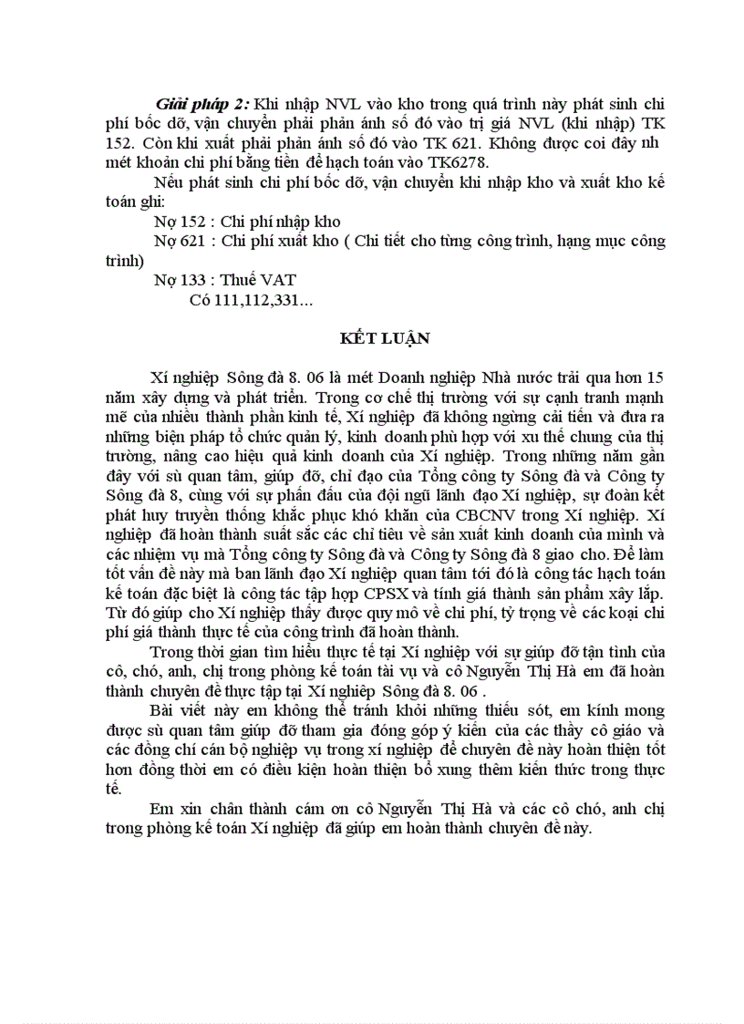 image for page Hoàn thiện kế toán chi phí sản xuất và tính gía thành sản phẩm xây lắp trong doanh nghiệp xây lắp ở xí nghiệp Sông Đà 8 06