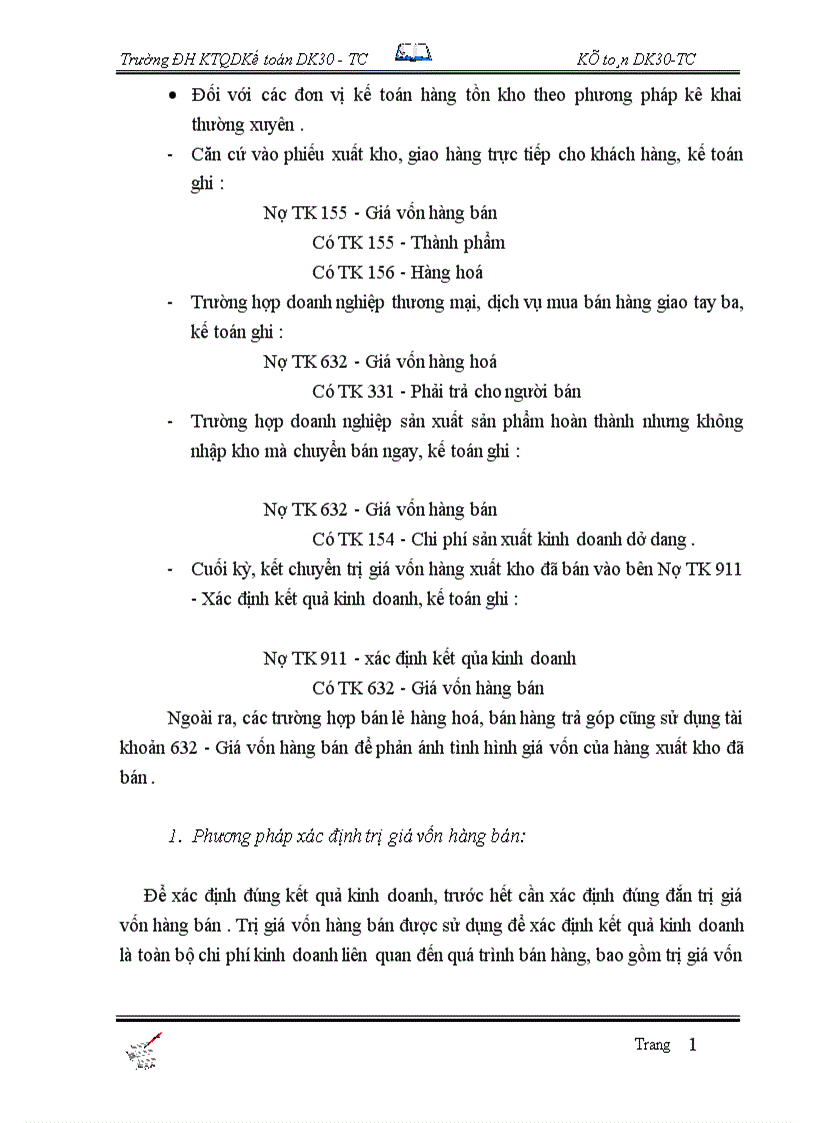 image for page Tổ chức công tác kế toán bán hàng và xác định kết quả tại Công Ty Rượu Đồng xuân 1