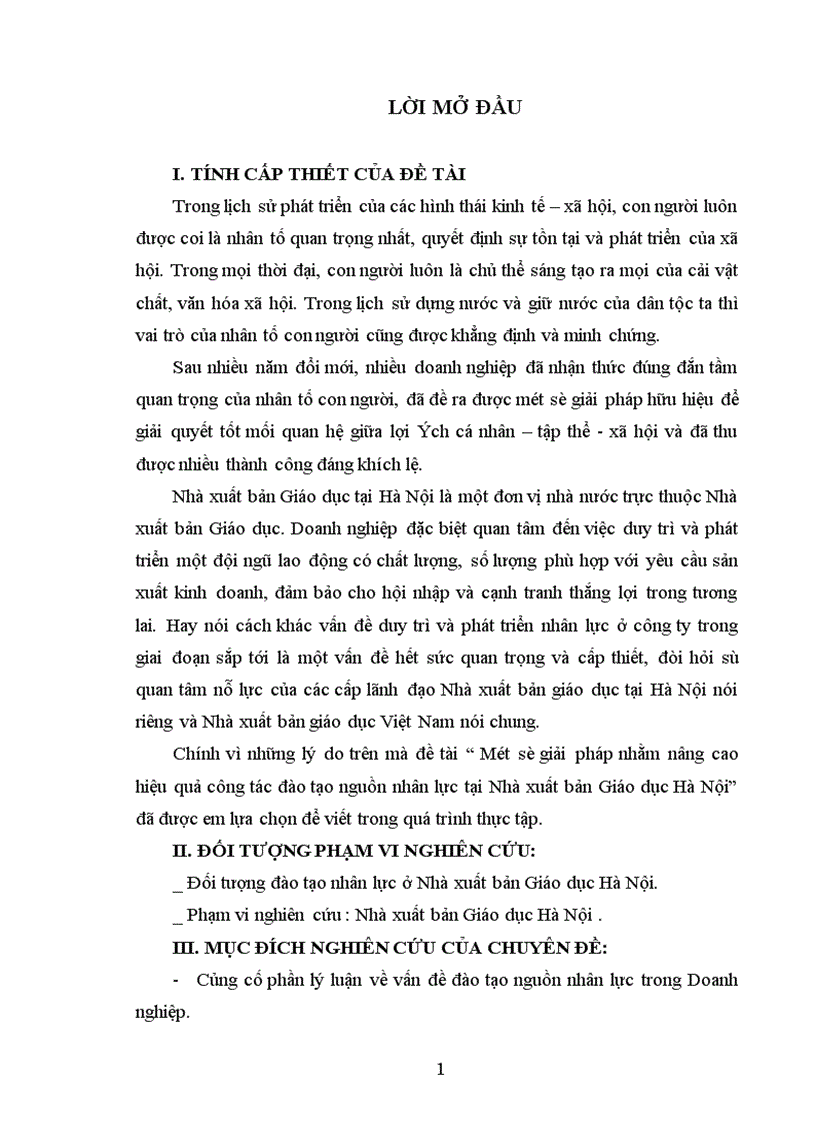 image for page Một số giải pháp nhằm nâng cao hiệu quả công tác đào tạo nguồn nhân lực tại Nhà xuất bản Giáo dục Hà Nội 1