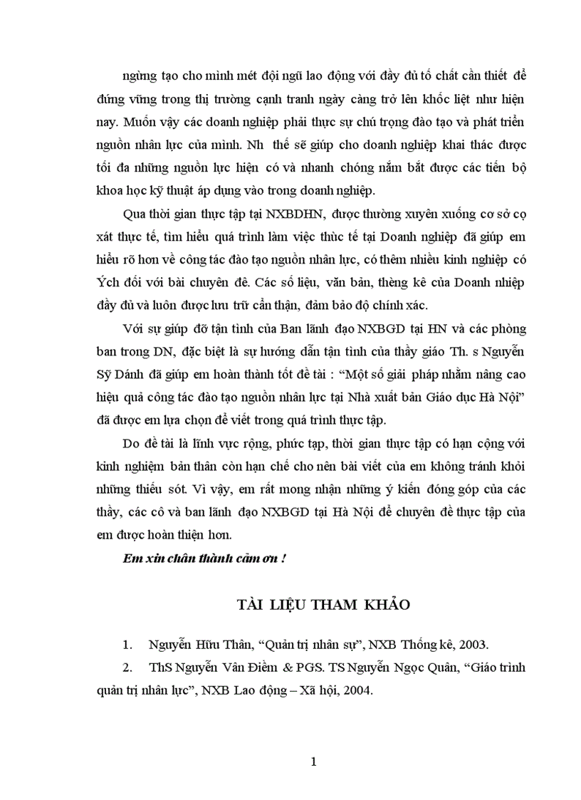 image for page Một số giải pháp nhằm nâng cao hiệu quả công tác đào tạo nguồn nhân lực tại Nhà xuất bản Giáo dục Hà Nội 1