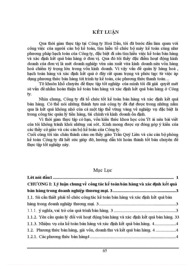 image for page Kế toán bán hàng và xác định kết quả bán hàng ở Công ty Hoá Dầu Petrolimex 1
