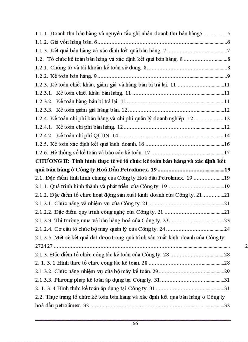 image for page Kế toán bán hàng và xác định kết quả bán hàng ở Công ty Hoá Dầu Petrolimex 1