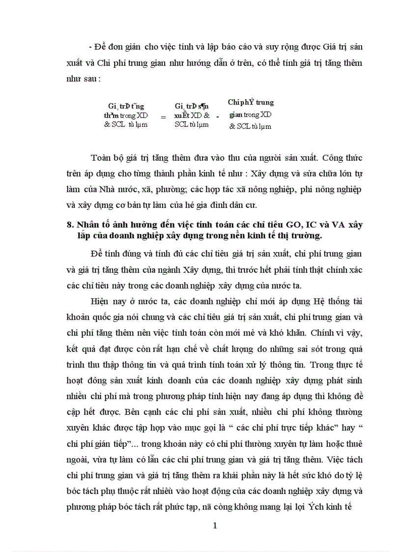 image for page Xác định các chỉ tiêu giá tri sản xuất chi phí trung gian và giá trị tăng thêm trong nền kinh tế thị trường của nước ta hiện nay