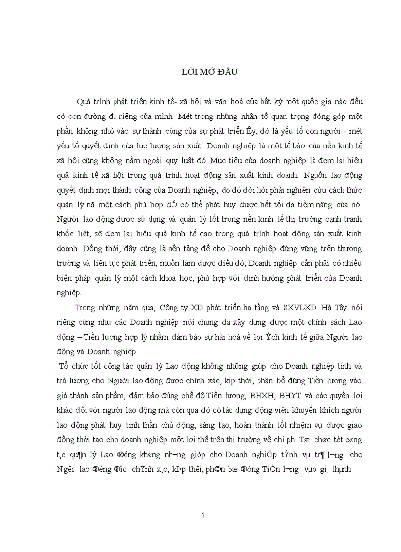 image for page Hoàn thiện về công tác quản lý lao động tại công ty XD phát triển hạ tầng và SXVLXD Hà Tây 1