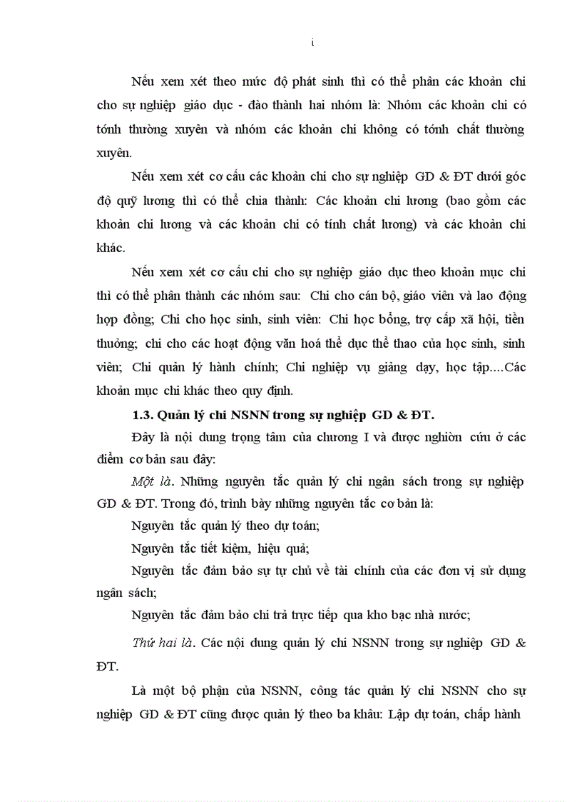 image for page Hoàn thiện công tác quản lý chi NSNN cho sự nghiệp GD ĐT tỉnh Nam Định