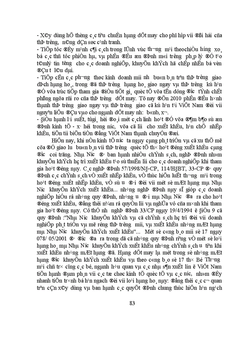 image for page Một số biện pháp nâng cao khả năng cạnh tranh hàng dệt kim trong hoạt động xuất khẩu của công ty Dệt Kim Đông Xuân 1