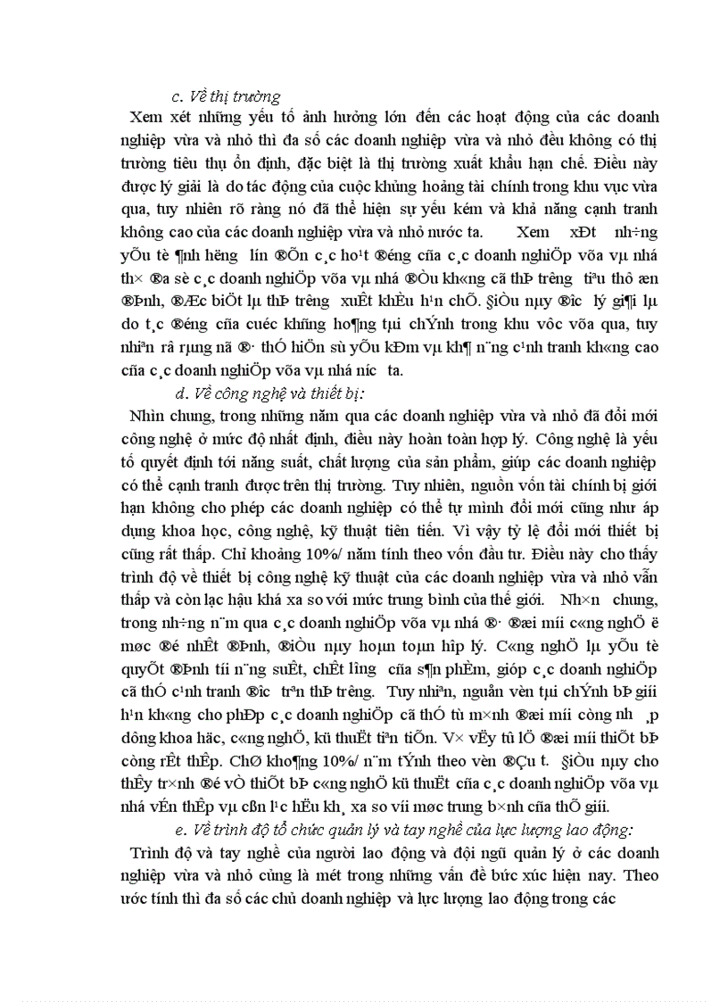 image for page Một số ý kiến về thực trạng và giải pháp phát triển các doanh nghiệp vừa và nhỏ ở việt nam trong thời kỳ công nghiệp hoá hiện đại hoá đất nước