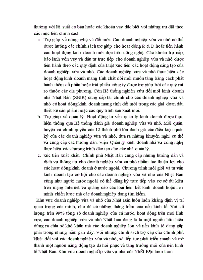 image for page Một số ý kiến về thực trạng và giải pháp phát triển các doanh nghiệp vừa và nhỏ ở việt nam trong thời kỳ công nghiệp hoá hiện đại hoá đất nước