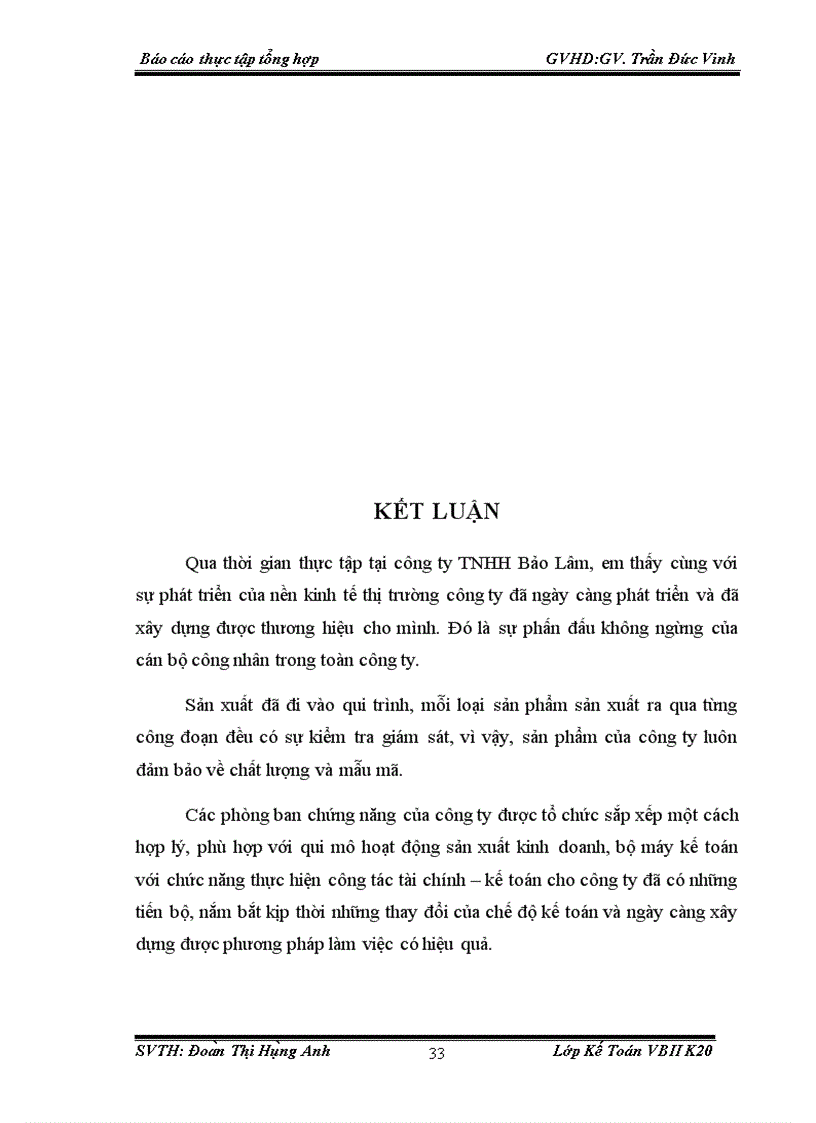 image for page Một số đánh giá về tình hình tổ chức hạch toán kế toán tại công ty TNHH Bảo Lâm 1