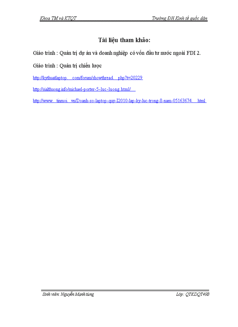 image for page Vận dụng mô hình cạnh tranh của M Porter để phân tích tình hình cạnh tranh của laptop TOSHIBA trên thị trường Việt Nam