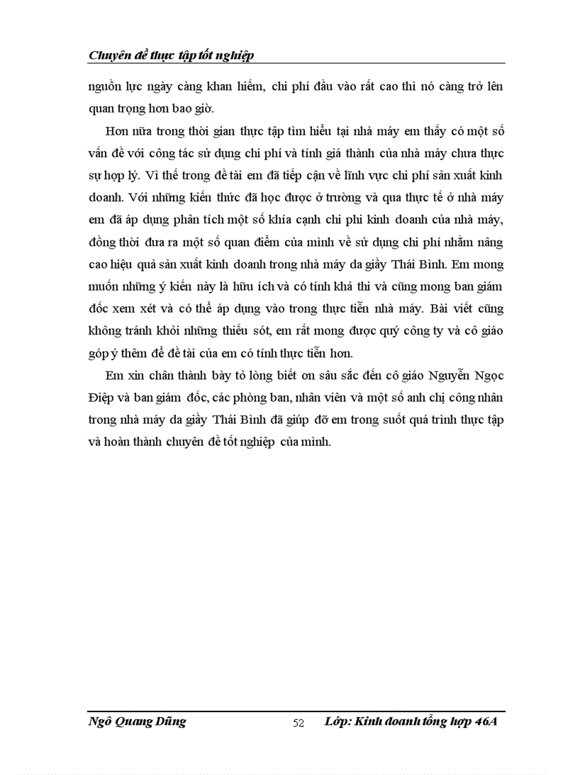 image for page Một số biện pháp làm giảm chi phí sản xuất kinh doanh nhằm nâng cao hiệu quả kinh doanh tại nhà máy da giầy Thái Bình 1