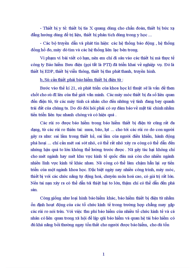 image for page Thực tế triển khai nghiệp vụ bảo hiểm thiết bị điện tử tại Công ty cổ phần bảo hiểm bưu điện 1