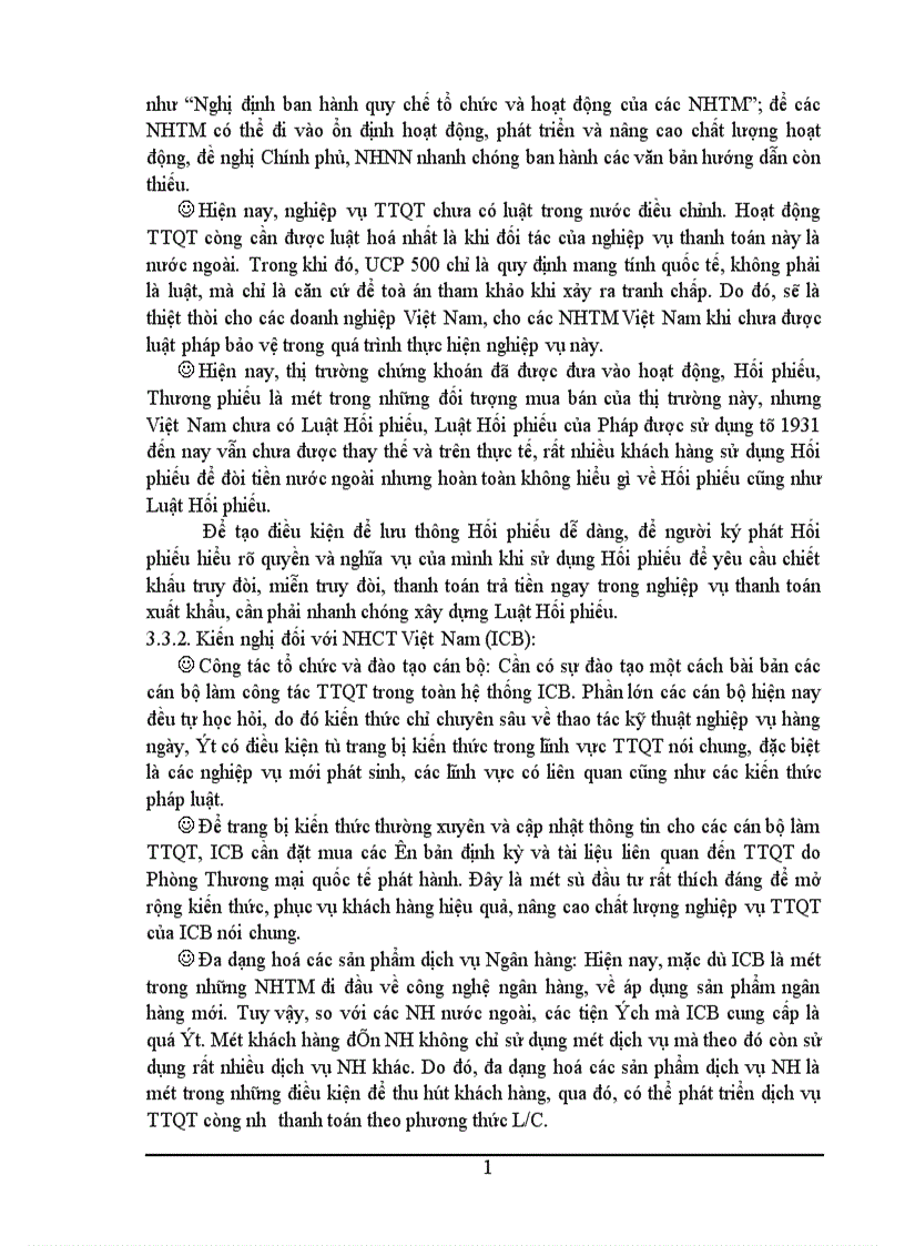 image for page Một số giải pháp nhằm hoàn thiện phương thức thanh toán tín dụng chứng từ tại Ngân hàng Công thương Thanh Xuân 1
