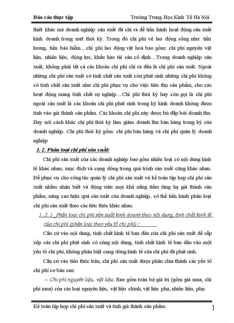 image for page Kế toán chi phí sản xuất và tính giá thành sản phẩm tại xí nghiệp X18 1