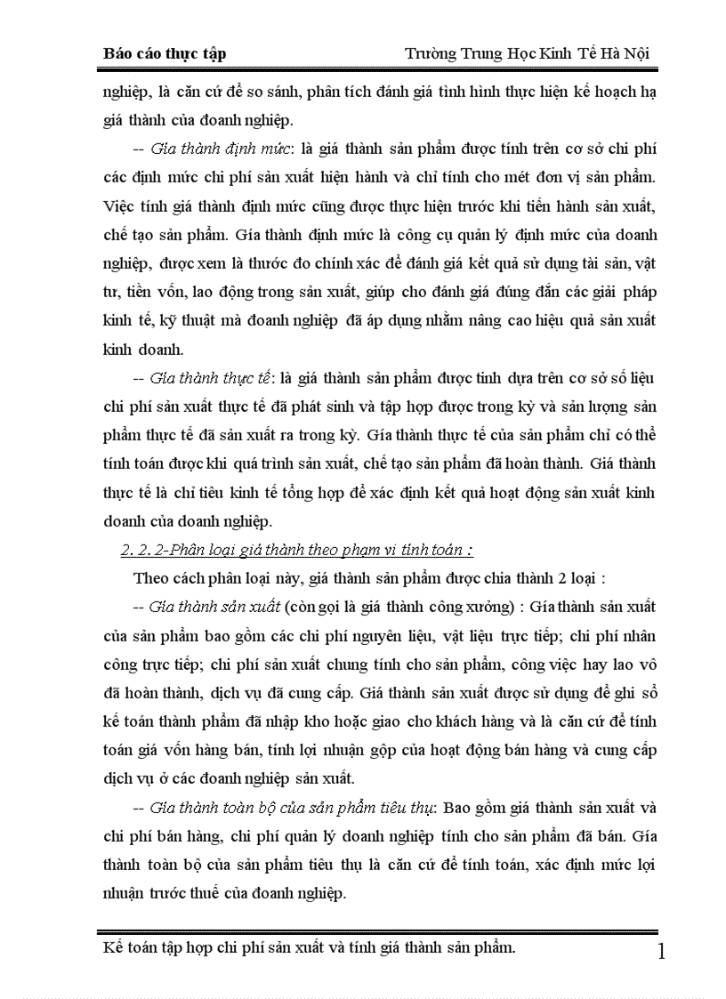 image for page Kế toán chi phí sản xuất và tính giá thành sản phẩm tại xí nghiệp X18 1