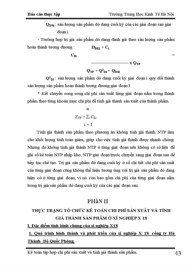 image for page Kế toán chi phí sản xuất và tính giá thành sản phẩm tại xí nghiệp X18 1