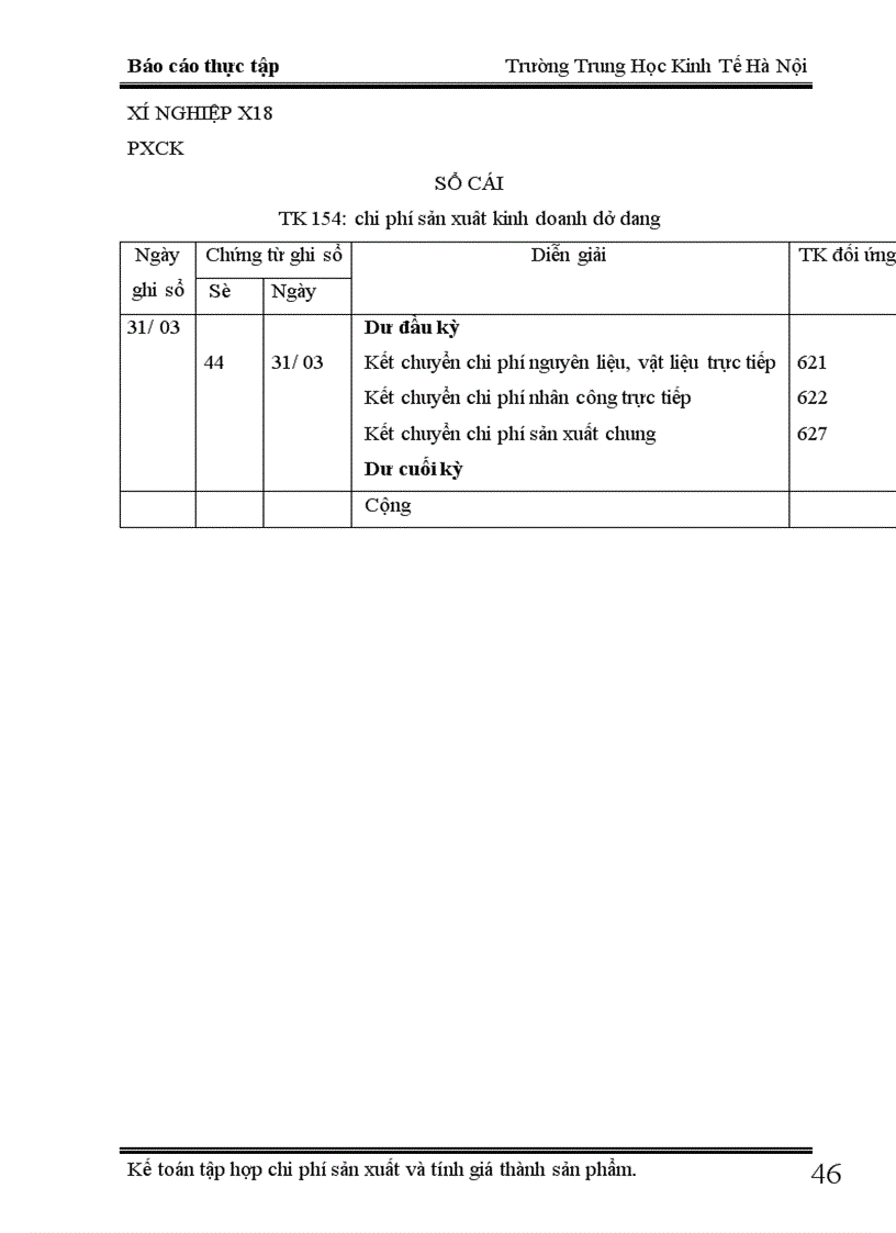 image for page Kế toán chi phí sản xuất và tính giá thành sản phẩm tại xí nghiệp X18 1