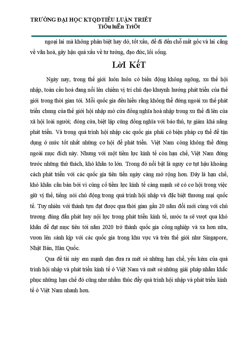 image for page Việt Nam trong xu thế hội nhập và phát triển dưới con mắt triết học 1