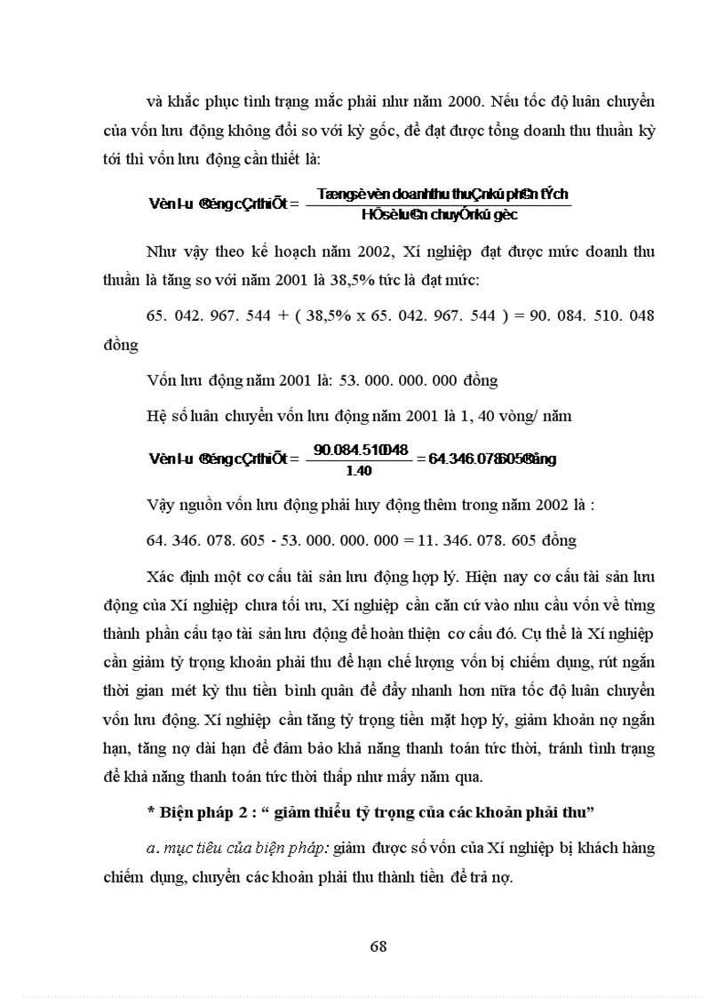 image for page Phân tích tình hình quản lý sử dụng vốn lưu động và đề xuất một số biện pháp nhằm nâng cao hiệu quả sử dụng vốn lưu động ở Xí nghiệp xây dựng công trình giao thông 1