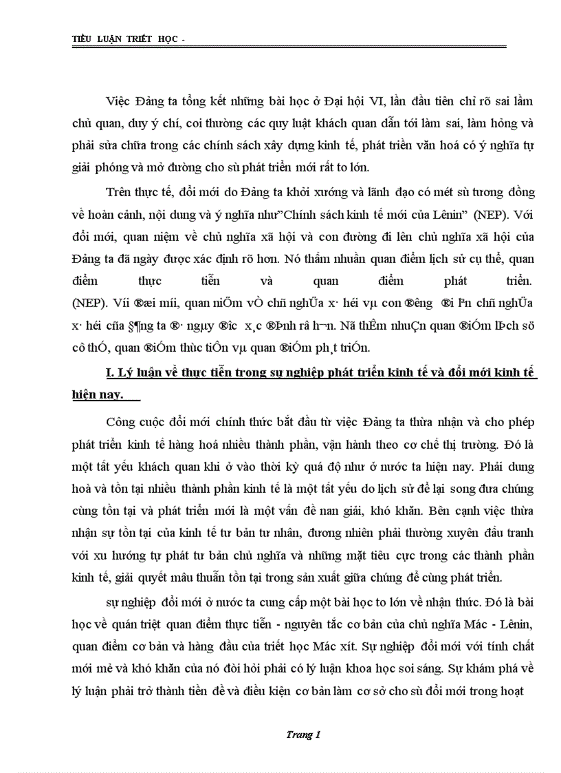 image for page Lý luận thực tiễn và sự vận dụng quan điểm đó vào quá trình đổi mới ở Việt Nam 1
