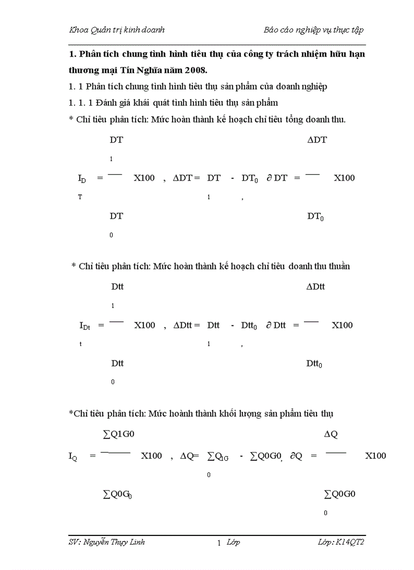 image for page Phân tích tình hình tiêu thụ sản phẩm của Công ty TNHH Tín Nghĩa năm 2008 1