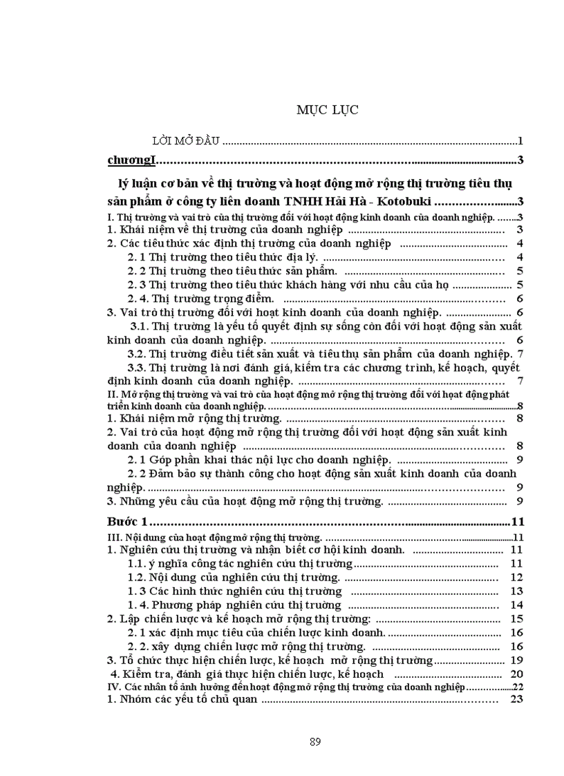image for page Một số phương hướng và biện pháp nhằm mở rộng thị trường tiêu thụ sản phẩm ở Công ty liên doanh TNHH Hải Hà Kotubuki