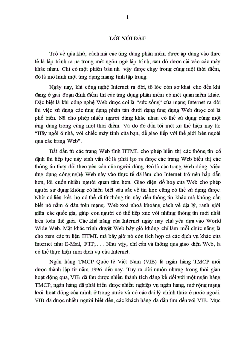 image for page Cung cấp một số dịch vụ cho các đối tác của VIB trên Internet 1