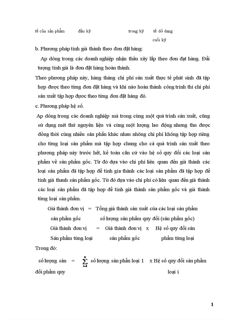image for page thực trạng công việc hạch toán chi phi sản suất và tính giá thành sản phẩm xây dựng ở Công ty xây dựng dân dụng và công nghiệp vật liệu 1