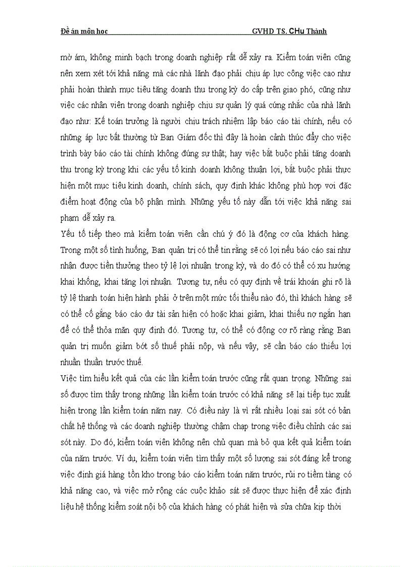 image for page Rủi ro kiểm toán và những loại hình cụ thể 1