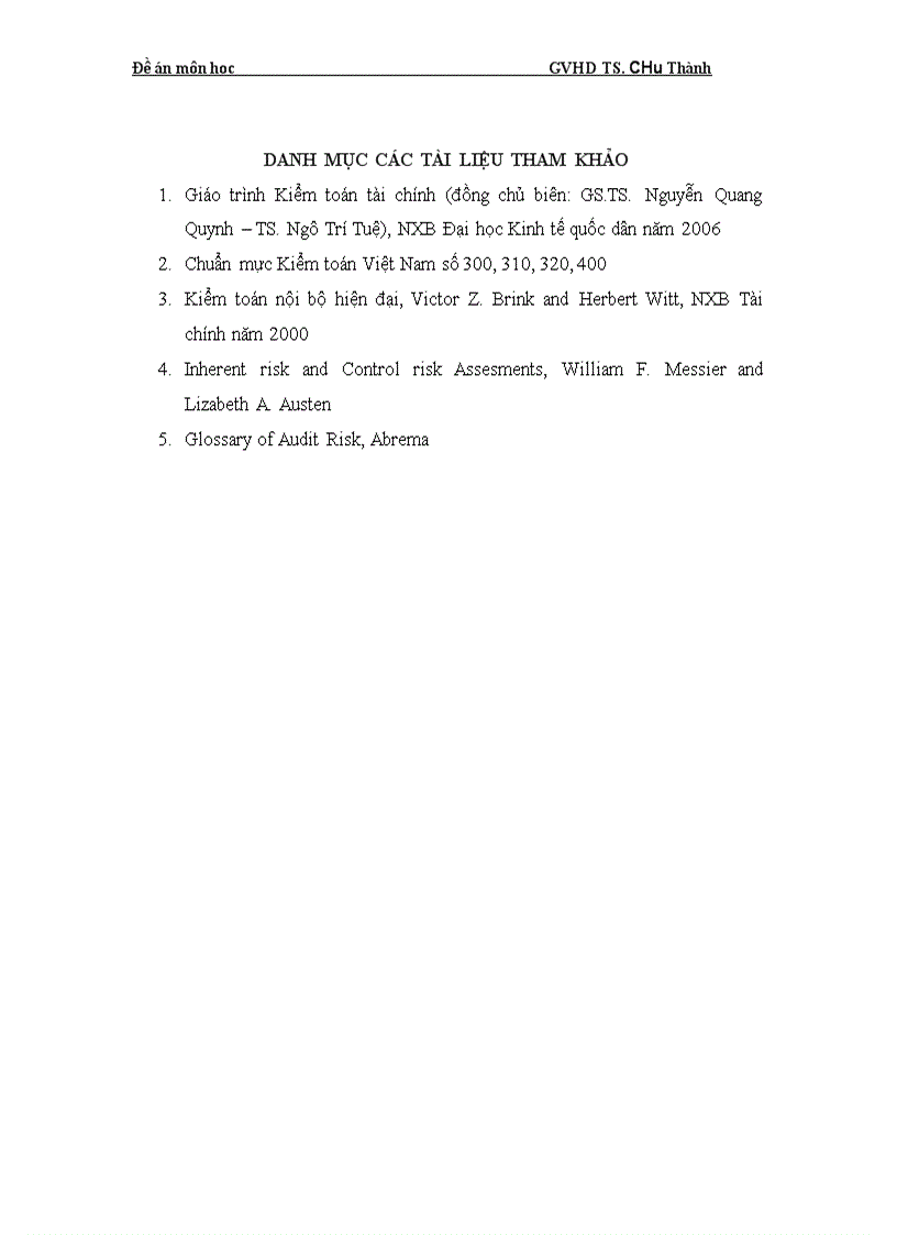 image for page Rủi ro kiểm toán và những loại hình cụ thể 1