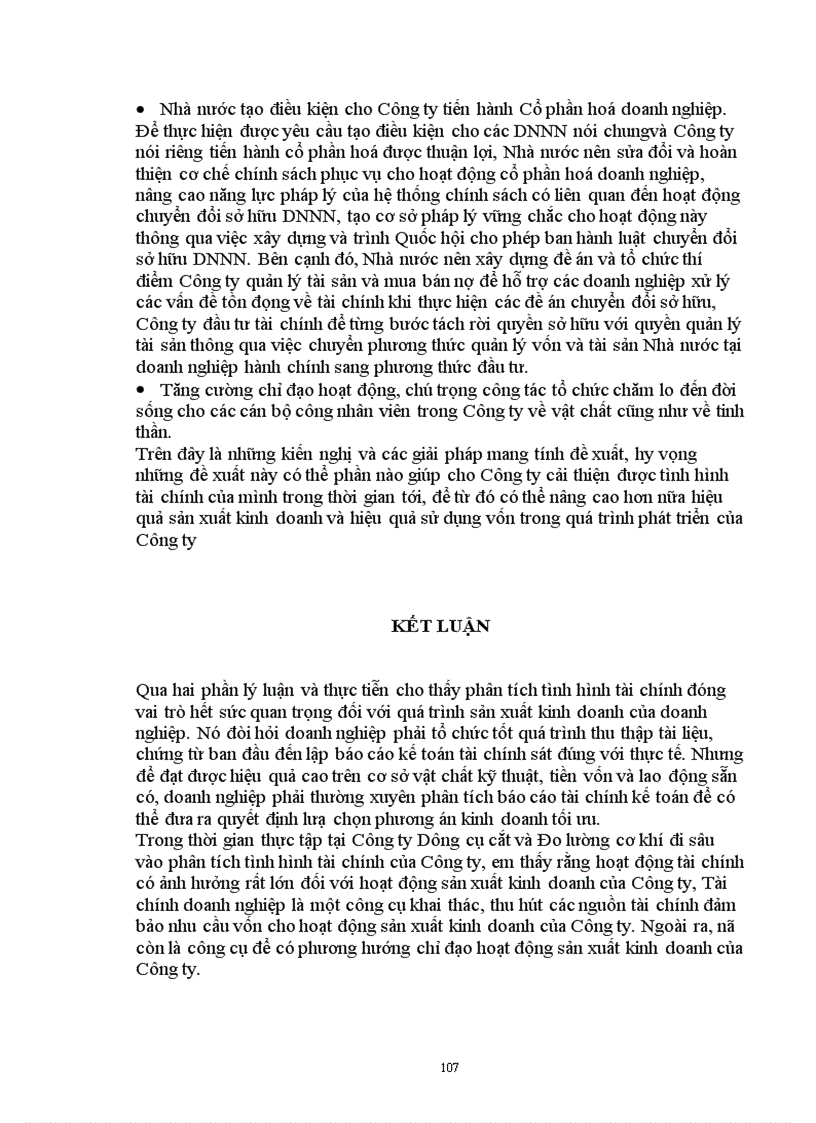 image for page Phân tích tình hình tài chính thông qua hệ thống báo cáo tài chính kế toán và các biện pháp nâng cao hiệu quả sử dụng vốn kinh doanh tại Công ty Dụng cụ cắt và Đo lường cơ khí 1