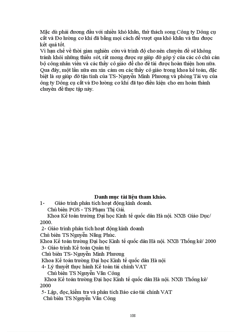 image for page Phân tích tình hình tài chính thông qua hệ thống báo cáo tài chính kế toán và các biện pháp nâng cao hiệu quả sử dụng vốn kinh doanh tại Công ty Dụng cụ cắt và Đo lường cơ khí 1