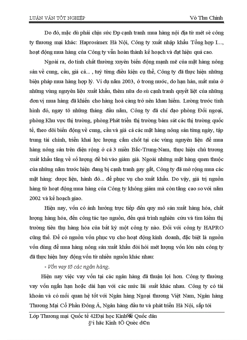 image for page Tạo nguồn và mua hàng nông sản xuất khẩu tại Công ty Sản xuất Dịch vụ Xuất nhập khẩu Nam Hà Nội HAPRO Thực trạng và giải pháp