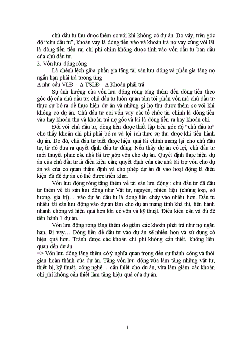 image for page Các yếu tố có ảnh hưởng đến dòng tiền của dự án và cách xử lý