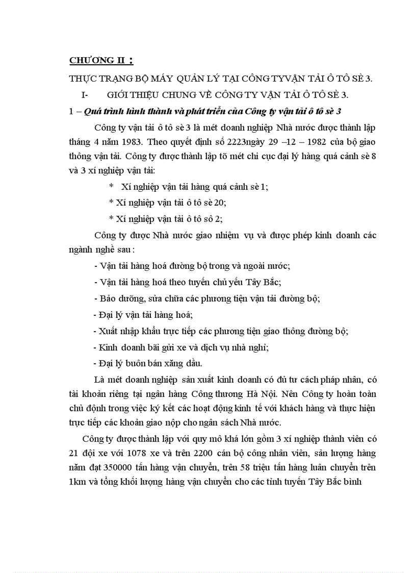 image for page Một số giải pháp nhằm hoàn thiện bộ máy tổ chức bộ máy quản lý tại Công ty vận tải ô tô số 3