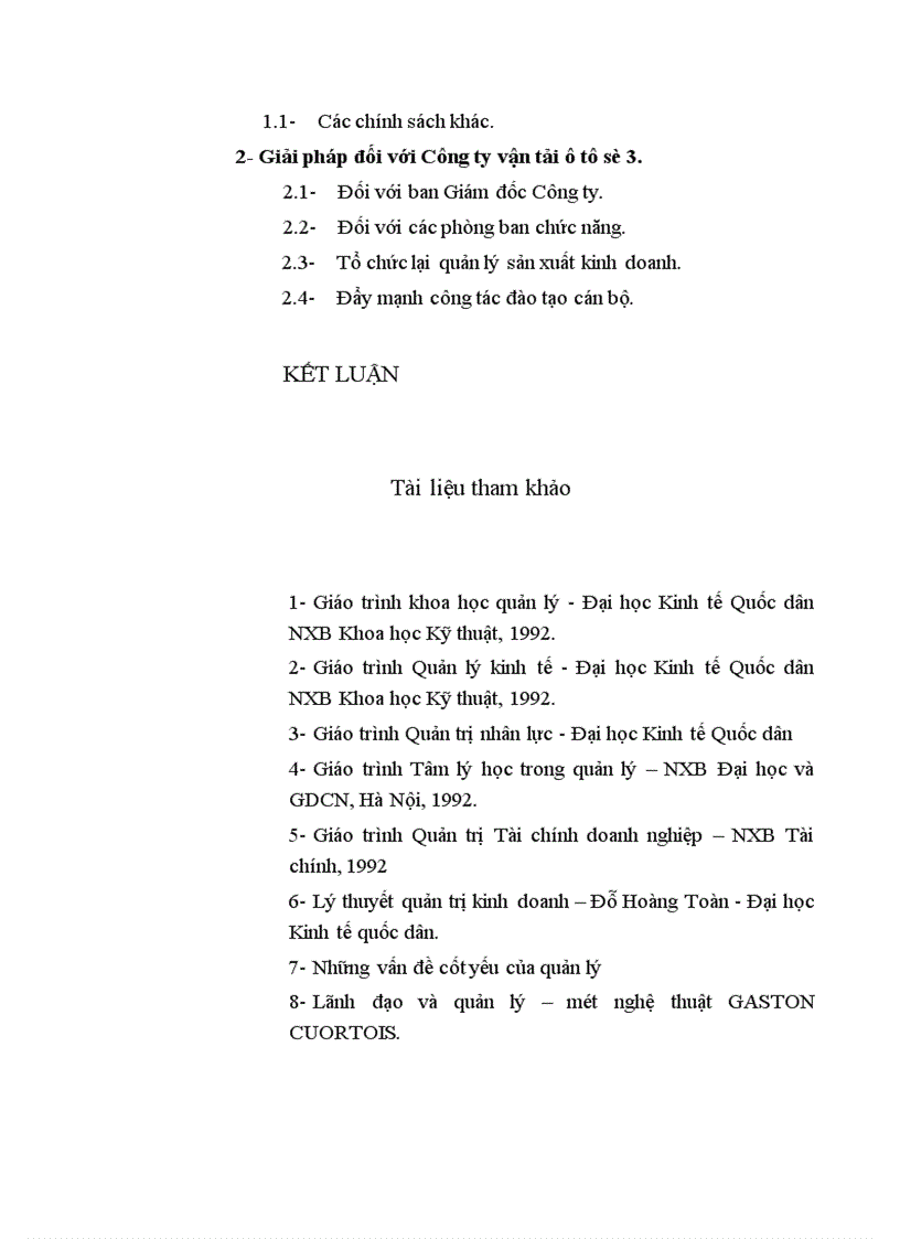 image for page Một số giải pháp nhằm hoàn thiện bộ máy tổ chức bộ máy quản lý tại Công ty vận tải ô tô số 3